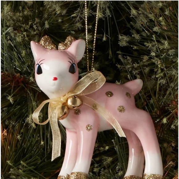Source Unknown Other - Pink reindeer ornament